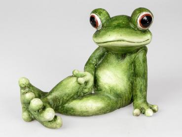 Frosch Figur liegend 31 x 18 x 27 cm